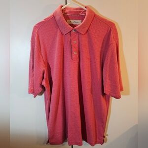 Tommy Bahama Pink Polo Shirt Classic Design